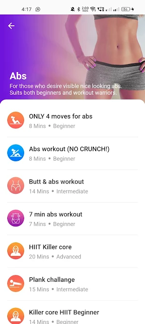 FitFemme - Easy Workout App Screenshot 3