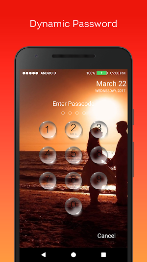 Keypad Screen Lock - Time Password Screenshot 2