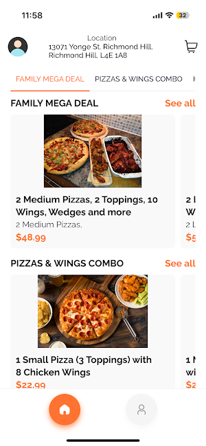 Oakridges Pizza Screenshot 0