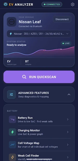 Ev Analyzer - EV Health doctor Screenshot 0