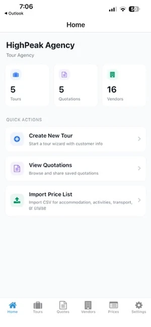Tour Maker - Trips and Quotes Screenshot 0