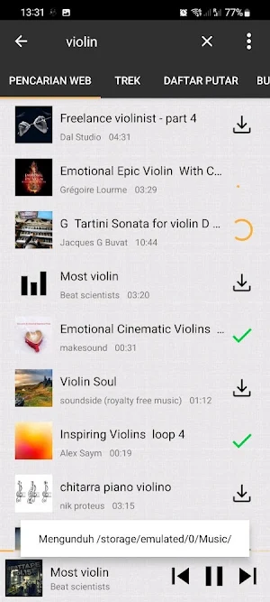 Pengunduh Musik Jamendo Screenshot 0