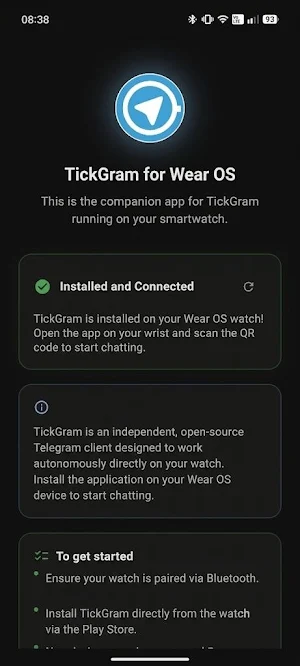 TickGram: client for Telegram Screenshot 2