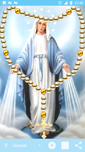 Holy Rosary with offline audio in Italian Screenshot 1