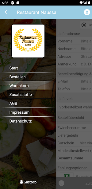 Restaurant Naussa Screenshot 0