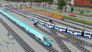 Euro Train Racing Game 2017- Multiplayer Screenshot 3
