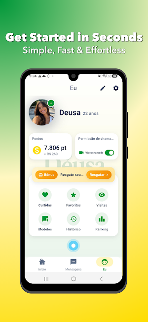 Deusa: Video Chat & Rewards Screenshot 2