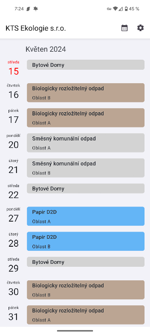 KTS Ekologie – Kalendář Screenshot 0
