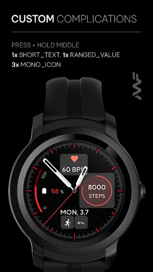 Awf UX Analog - watch face screenshot 6