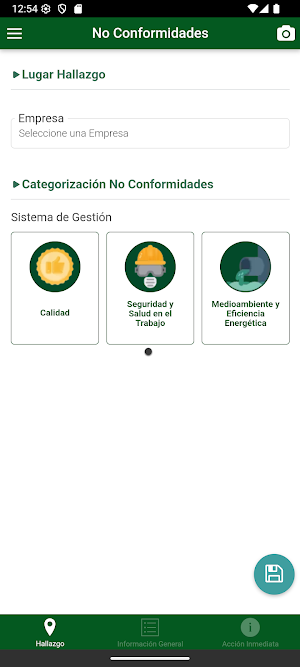 Safex MARVAL No Conformidad Screenshot 1