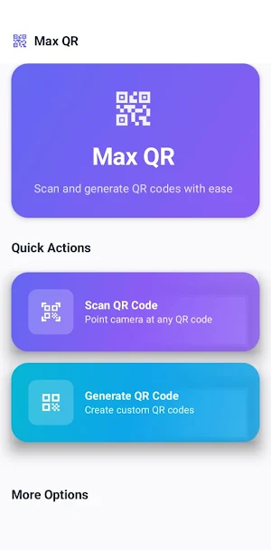 Max QR -Scanner and Generator Screenshot 0