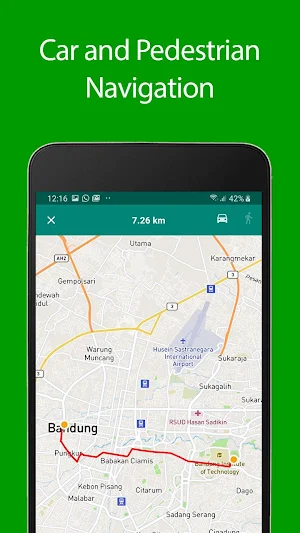 Bandung Offline Map and Travel Guide Screenshot 1