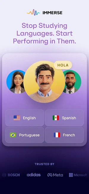 Immerse: Language Fluency Screenshot 0