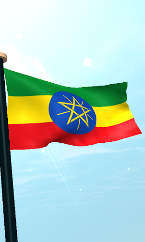 Ethiopia Flag 3D Wallpaper Screenshot 3