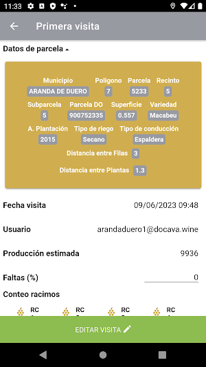 DO Cava Control de Campo Screenshot 3