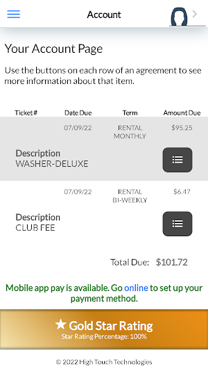 Masters Lease Customer Portal Screenshot 3