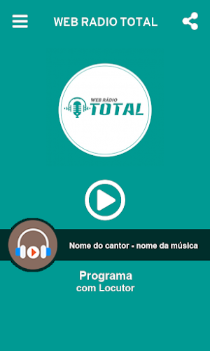 Web Rádio Total Screenshot 1