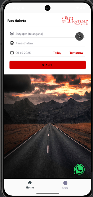 Prathap Travels Screenshot 0