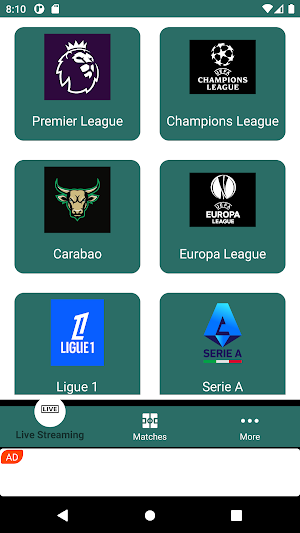 Live Football TV Streaming HD Screenshot 3