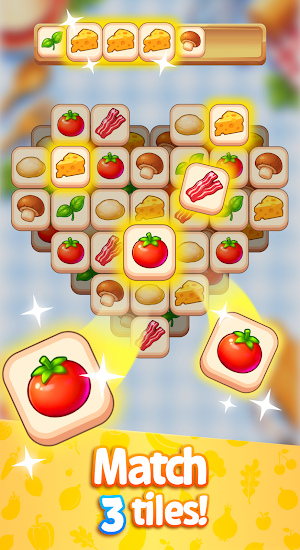 Food story: Tile match Screenshot 0