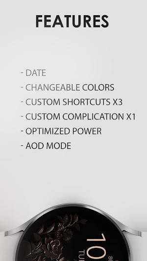 Bronze Blossom Watch Face Screenshot 3