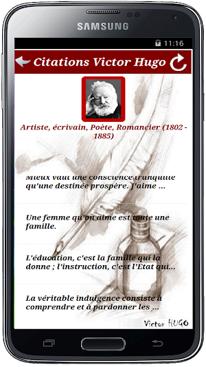 Citations de Victor HUGO Screenshot 1