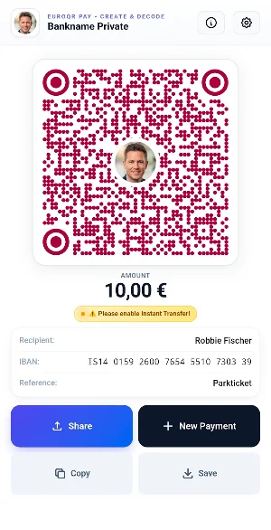 EuroQR Pay Screenshot 2