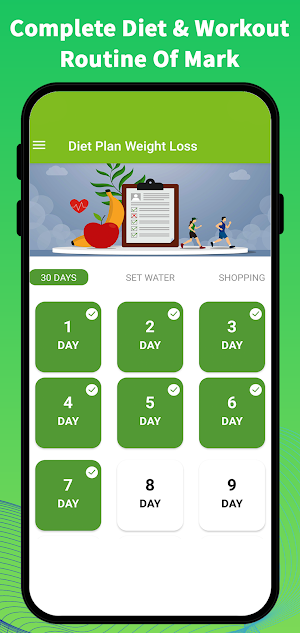 Diet Plan Weight Loss - 30 Day Screenshot 0