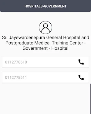 Sri Lankan Phone Book Screenshot 1