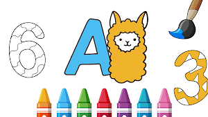 Alphabet And Numbers Coloring Screenshot 2
