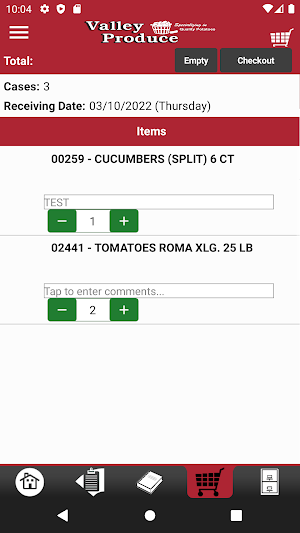 Valley Produce Mobile Ordering Screenshot 3