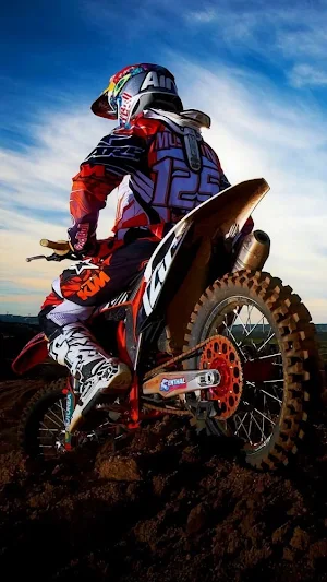 Dirt Bike Stunt Wallpaper Screenshot 0