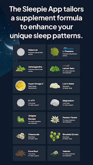 Sleepie: Tracking+Supplements Screenshot 1
