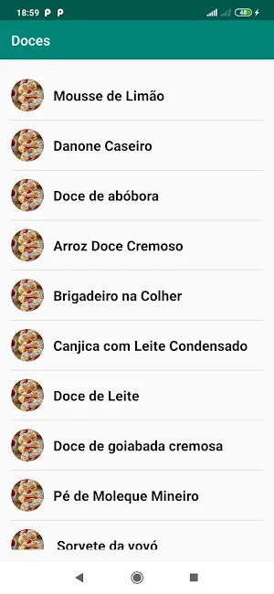 Receitas de Bolos e Doces Screenshot 2