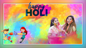 Happy Holi Photo Frame Editor Screenshot 1