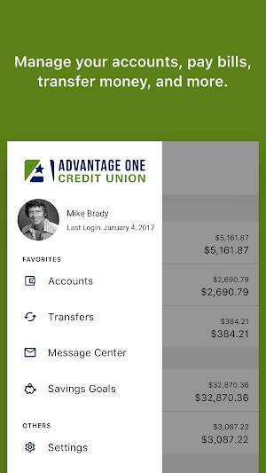 Advantage One Mobile Banking Screenshot 2