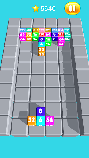 Chain Cube Merge: Tetris 2048 Screenshot 1