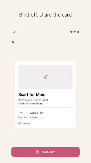 Yarnline: Knitting WIP Tracker Screenshot 2