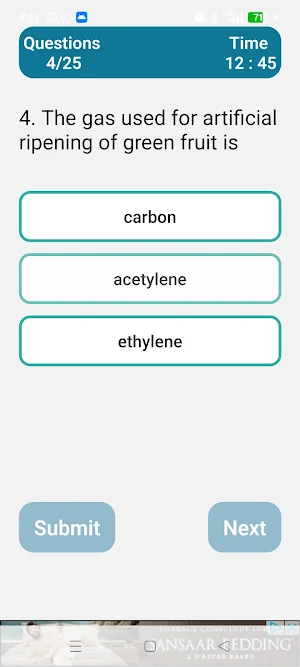NEET Chemistry Quiz Screenshot 3