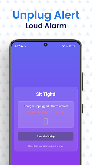 Sit Tight - Charger Alarm Screenshot 2