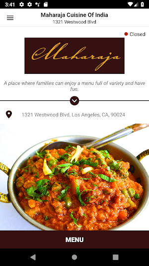 Maharaja Cuisine of India Screenshot 0