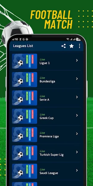 Football Live TV HD Screenshot 2