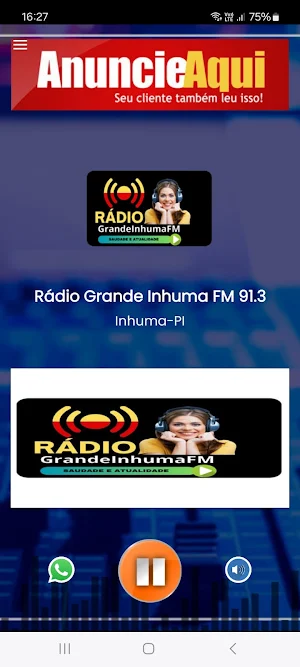 Rádio Grande Inhuma FM 91.3 Screenshot 2