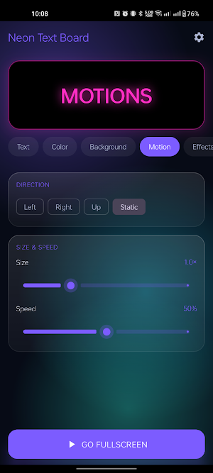 Neon LED Scroller — Text Board Screenshot 3