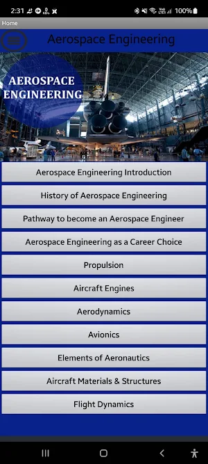 Aerospace Engineering Screenshot 0