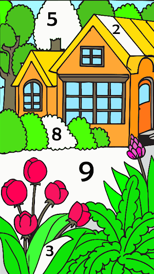 House Design Paint By Number Screenshot 2