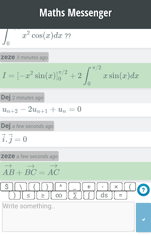 MathsMessenger Screenshot 2