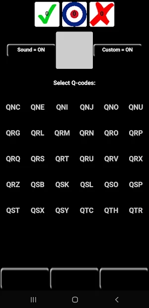 Amateur ham radio Q-code quiz Screenshot 1