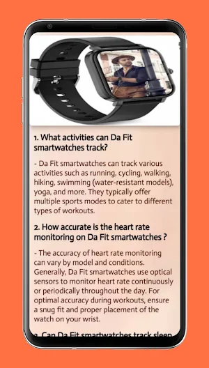da fit smartwatch guide Screenshot 2