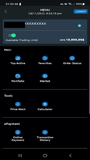 RHB Share Trading (Enhanced) Screenshot 1